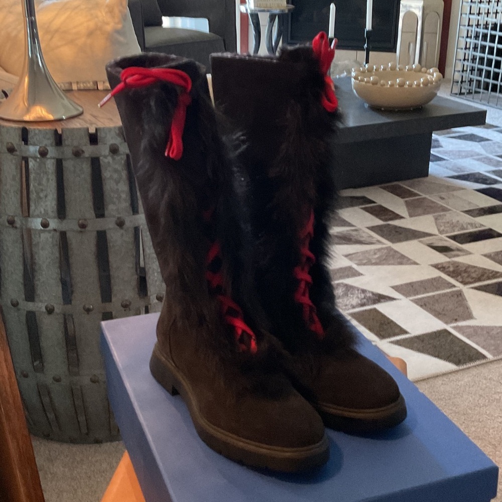 Stuart Weitzman Gwendy Black  Boots  - New!